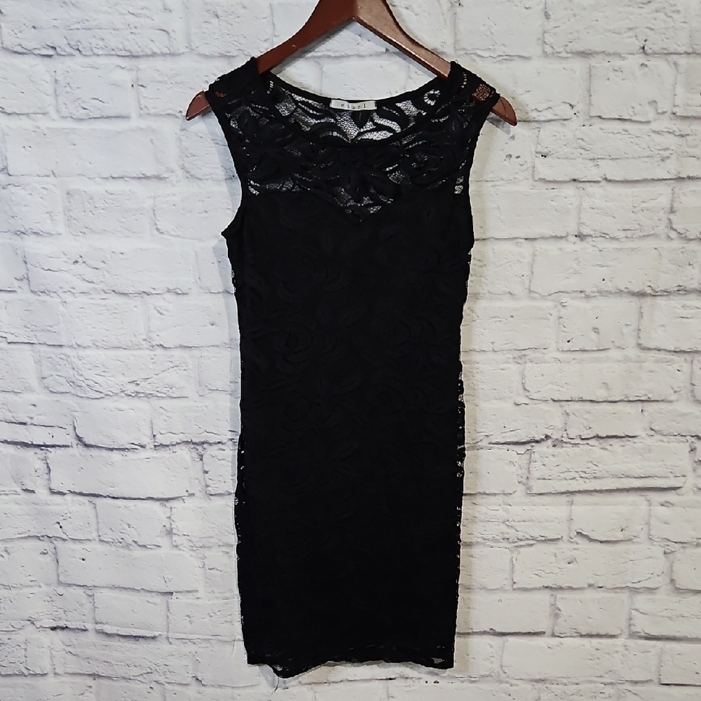 Elegant Black Lace Dress